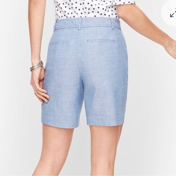 Talbots Woman’s PERFECT SHORTS - 7" - CHAMBRAY Size 8 - Picture 8 of 14